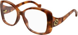 Gucci Ladies Brown Square Eyeglass Frames GG1236O 002