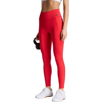 adidas Optime Workout Full Length Leggings in Pure Ruby at Nordstrom Rack, Size X-Large