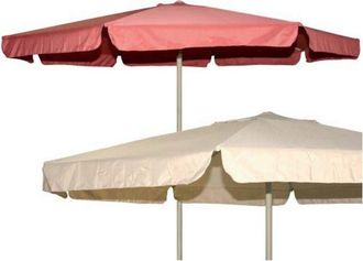 Made in Italy Sombrilla De Aluminio Color Salm&oacute;n De 350 Cm Con Borde