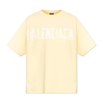 Balenciaga Heren, Tops, Geel, Maat: XS Katoen