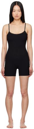SKIMS Black Soft Lounge Lace Romper