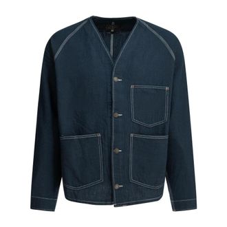 Beams Plus Werkjas - Heren - Jassen - Blauw - Maat: L Katoen