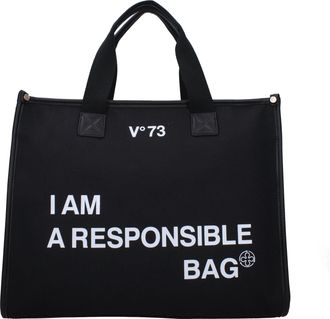 V° 73 Borse a Mano Responsibility bis Donna Tessuto Nero