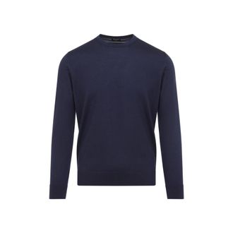 Ermenegildo Zegna Blue Crew Neck Sweater