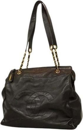 Chanel Pre-owned Tote Bags, female, Black, Size: ONE SIZE Pre-owned Vintage Tote Bag