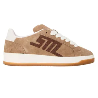 Steve Madden Dames-sneakers met veters en Alysha-logo (Taupe/Bruin)