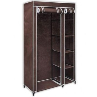 Trade Shop Trade Shop - Armadio Guardaroba Tessuto Tnt 110x46xh175cm Cabina Appendiabiti Acciaio