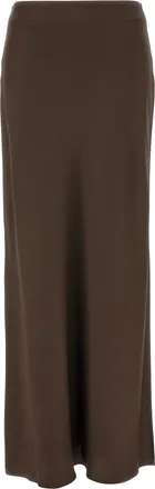 Brunello Cucinelli Brown Acetate Mini Womens Skirt