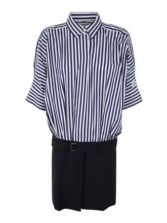 sacai Striped short dress