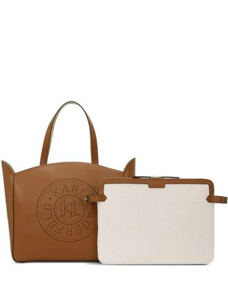 Karl Lagerfeld K/Circle tote bag - women - Leather - OS - Brown