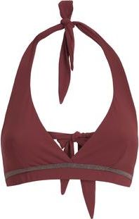 Brunello Cucinelli Bikini top with monili in Bordeaux at Nordstrom, Size 40 It