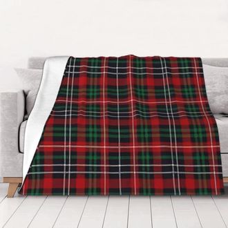 OEM Manta Navide&ntilde;a De Lana A Cuadros, Supersuave Y C&oacute;moda, Apta Para Hombres, Mujeres Y Ni&ntilde;os De Todas Las Edades, Perfecta Para La Cama. Extra Suave, 101
