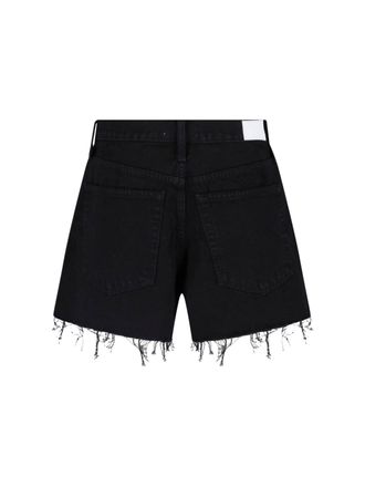 Re/Done Womens Jeans Black Cotton