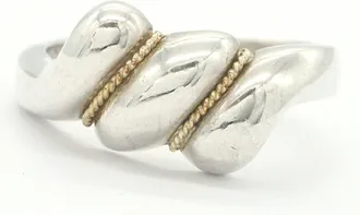 Tiffany & Co. Yellow Gold (18K) Sterling Silver 925 Band Ring (Pre-Owned)
