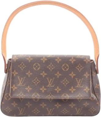 Louis Vuitton Pre-owned Shoulder Bags, female, Brown, Size: ONE SIZE Pre-owned Mini Looping Handbag
