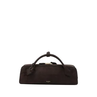 Alaia Le Teckel Suede Top-handle Tote Bag