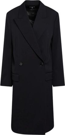Loewe Abrigo Cruzado - Coats - Mujer - Azul - XS
