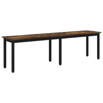 vidaXL Banco Roble Humo 160 X 35 X 45 Cm Madera De Ingenier&iacute;a Vidaxl