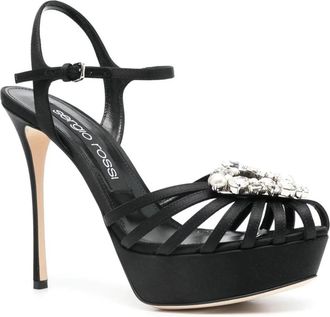 Sergio Rossi Sandalen - Sandals Black - Gr. 37 (EU) - in Schwarz - für Damen