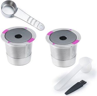 OEM C&aacute;psulas K Reutilizables Monodosis Caf&eacute;: Aptas Filtros Recirculaci&oacute;n Keurig, Portafiltros C&aacute;psulas Recargables Filtros Solo Orificio (c&aacute;psula K)