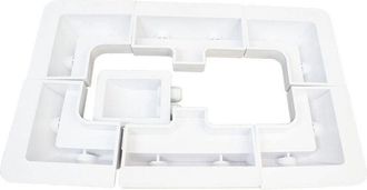 OEM Soportes De Montaje Para Paneles Solares, Kit De Techo De Abs De 7 Piezas Para Autocaravanas, Caravanas, Furgonetas Camper, Cobertizos, Garajes, Techo