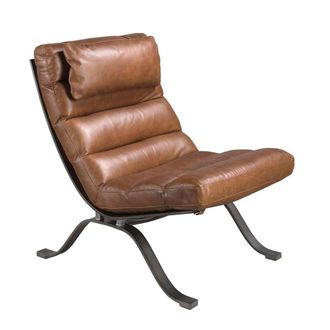 Angel Cerd&aacute; Dark Brown Cowhide Leather Armchair