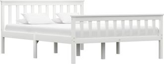 vidaXL Vidaxl - Estructura De Cama Sin Colch&oacute;n Madera De Pino Blanco 140x200 Cm
