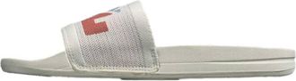 Athletic Propulsion Labs Womens Big Logo Techloom Slide In Ivory/frozen Grey/cedar