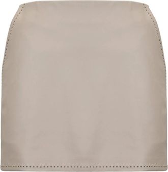 Elisabetta Franchi Falda Corta de Borrego - Skirts - Mujer - Beige - S