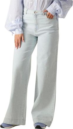 Nukus Nukus, Dames, Jeans, Blauw, Maat: L Denim