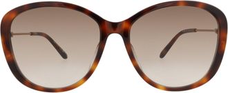 Chlo&eacute; Round-Frame Recycled Acetate Sunglasses