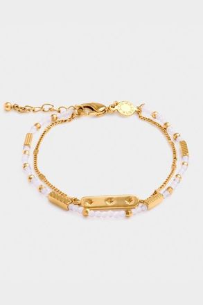 Katie Loxton Birthstone Bracelet June in Moonstone at Nordstrom