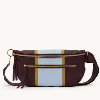 Hammitt Hammitt Charles Crossbody Regatta Stripe Gold Lrg