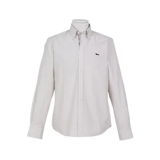 Harmont & Blaine Heren, Overhemden, Beige, Maat: L Katoen