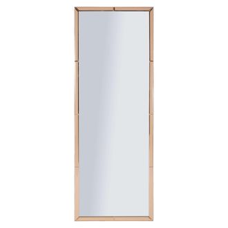 Dmora Espejo Sibiu, Forma Rectangular, Tipo De Pared, Estructura Transparente, 55x150h Cm Oro