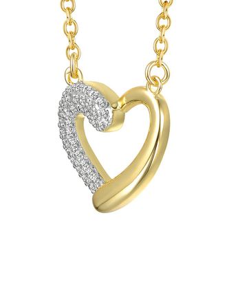 Genevive 14K Diamond Cz Chain Necklace