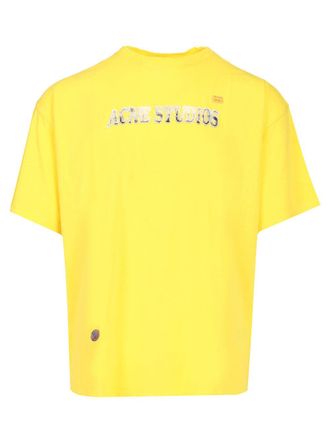 Acne Studios Jersey T-Shirt Giallo-Uomo