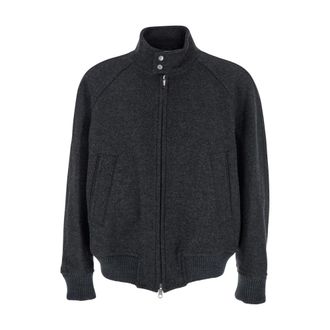 After Pray Regards Harrington Blouson - Heren - Vesten - Grijs - M - Wol - Truien & Vesten
