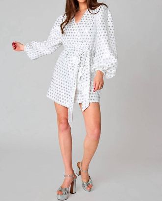 BuddyLove Adeline Sequin Wrap Mini Dress In Starlet
