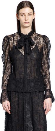 Chlo&eacute; Lavalli&egrave;re Top in Floral Lace Jacquard