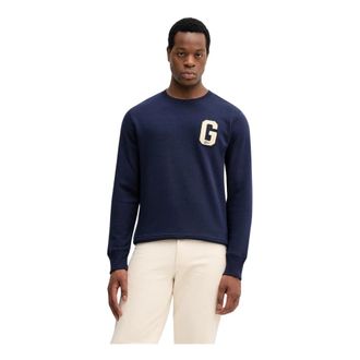 GANT Hombre, Sudaderas, Azul, Talla: S