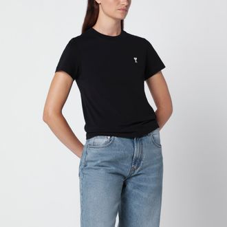 Ami Black Ami De Coeur T-shirt