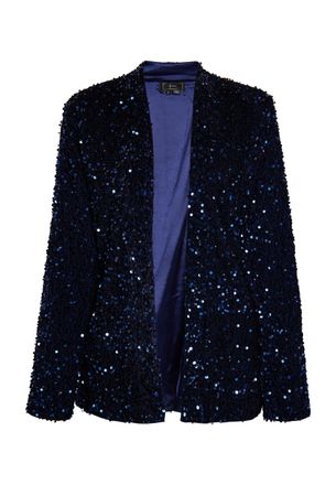 Faina Blazer met pailletten Dames marine