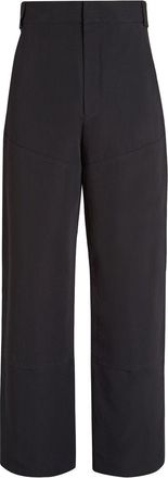 Ermenegildo Zegna Pure Wool straight-leg trousers - men - Wool - 60 - Black