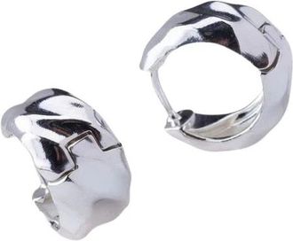Pandora Kleine Golvende Hoepeloorbellen - Dames - Oorbellen - Wit - ONE Size - Accessoires