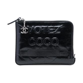 Chanel Pre-owned Zip Pouch - Dames - Pre-owned - Zwart - Maat: ONE Size