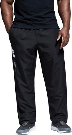 Canterbury Of New Zealand Mens Stadium Open Hem Tracksuit Bottoms (Black) - Size X-Large
