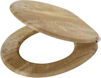 Tiger Hetta Toiletbril - met deksel - MDF - Bruin