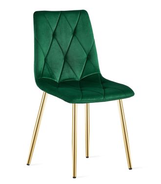 OEM Silla Libra - Terciopelo Verde Oscuro / Patas Doradas X 1