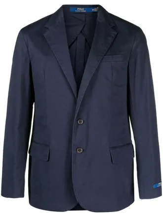Polo Ralph Lauren Blazer monopetto con applicazione - Blu